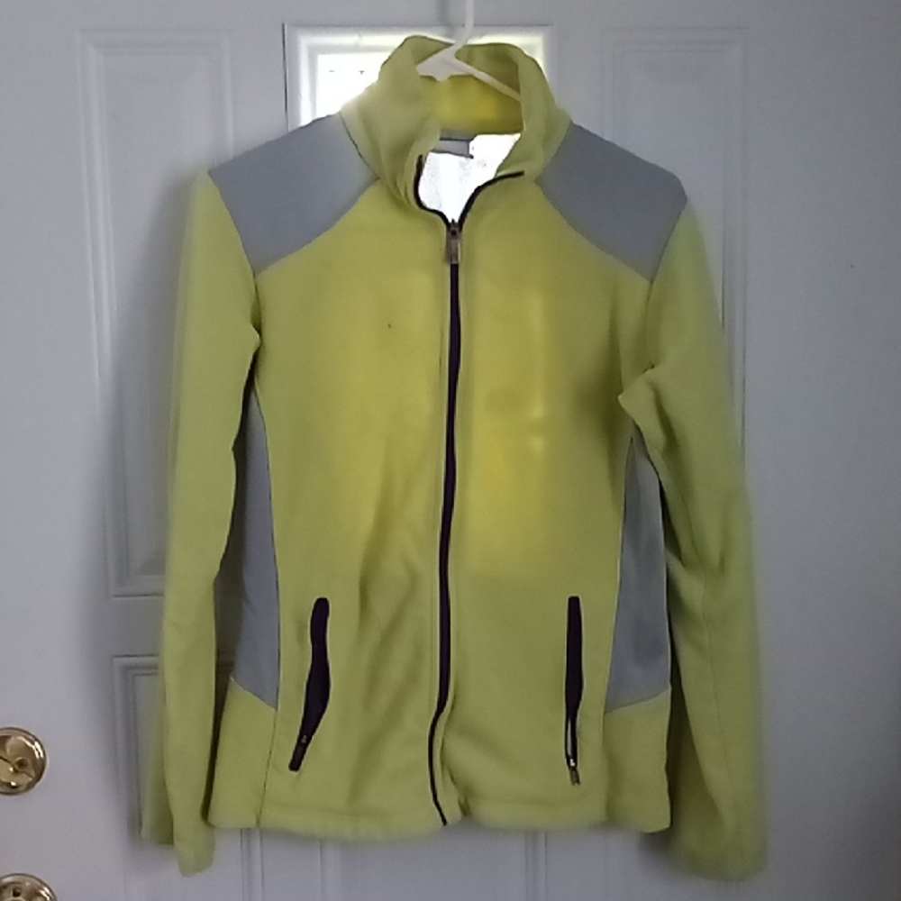 Columbia Women's Lemon and Gray Ski Jacket